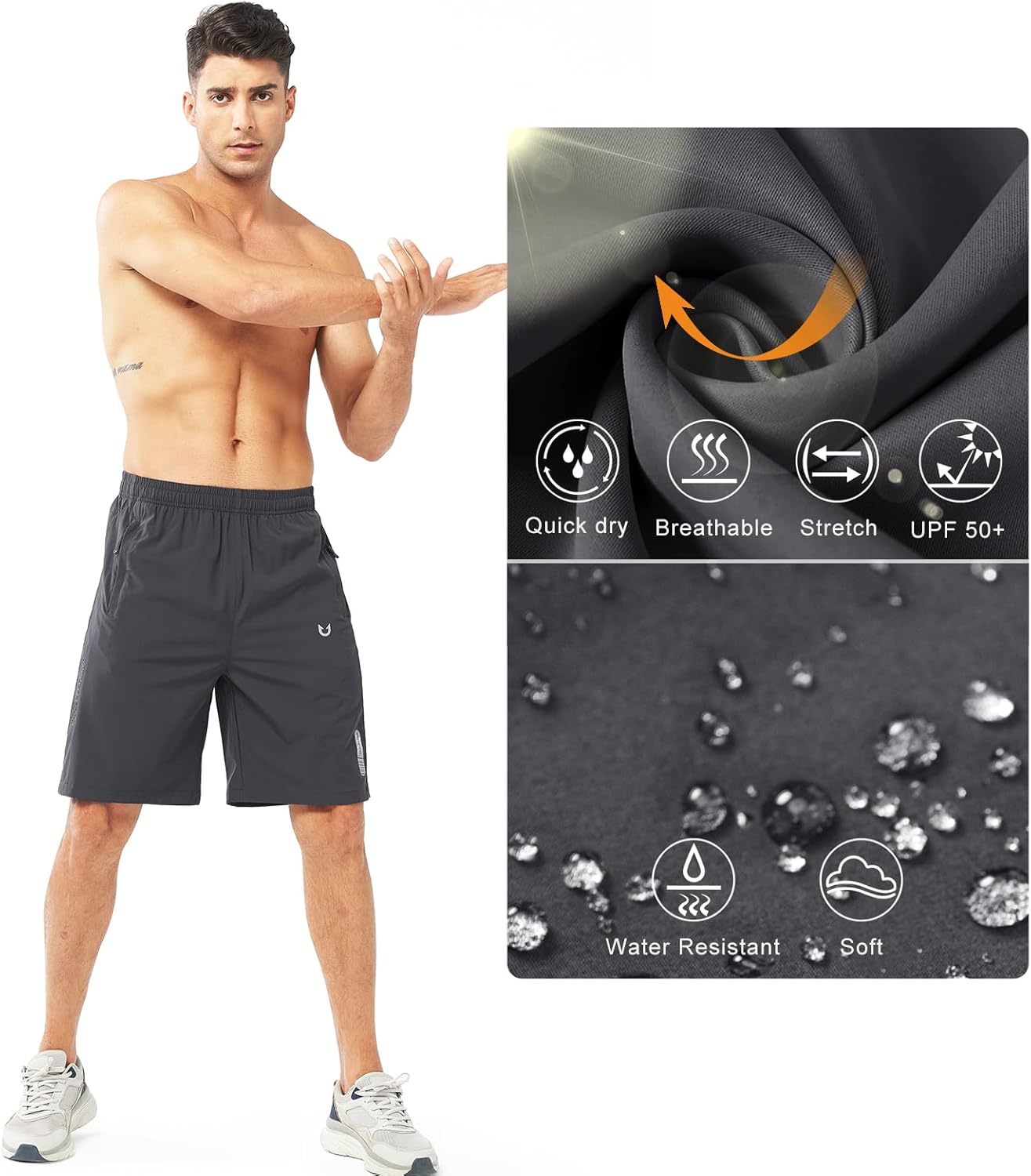 NORTHYARD Males's Athletic Working Shorts Fitness center Exercise Shorts 7"/ 9"/ 5" Fast Dry ... - Image 4
