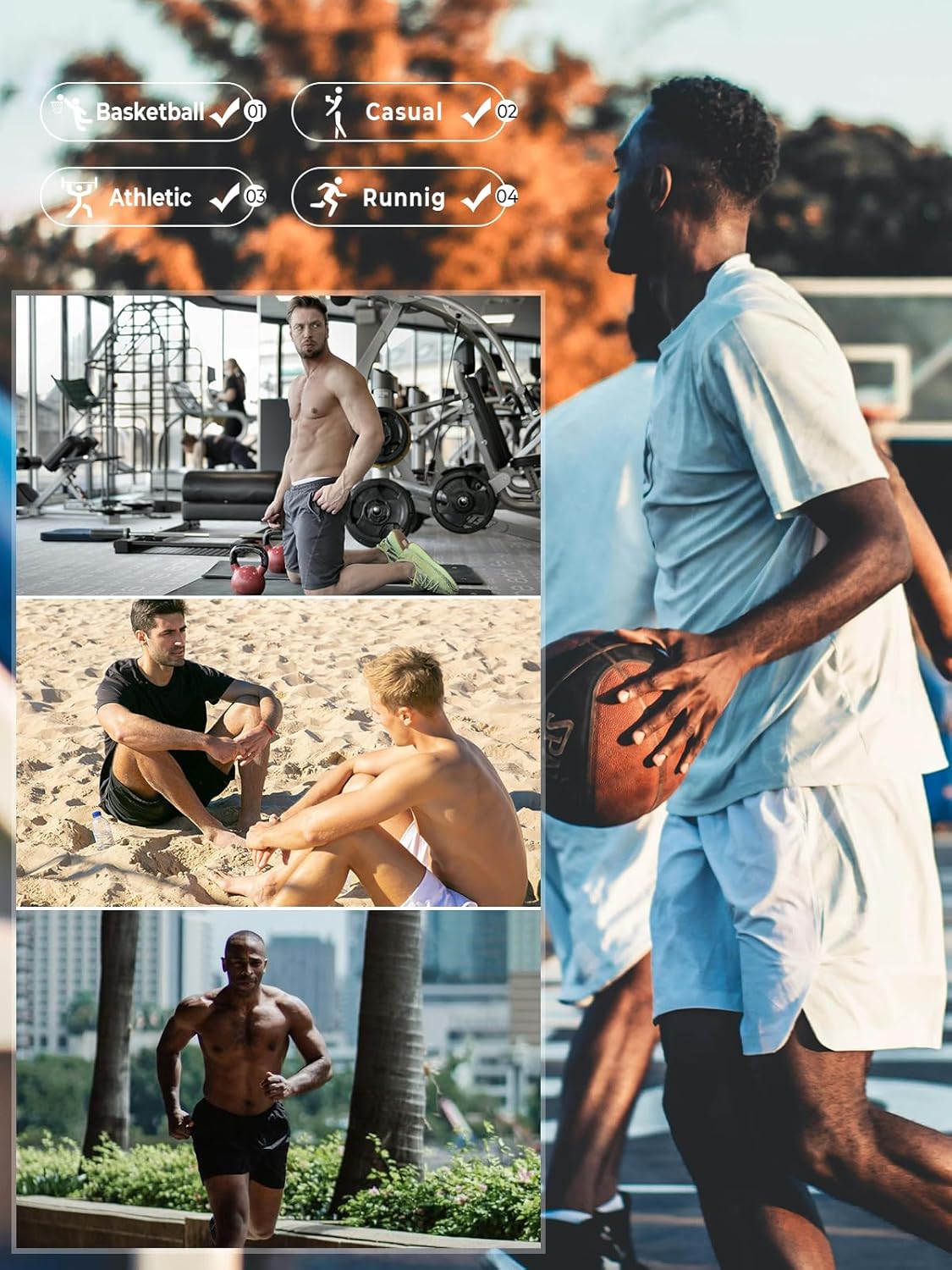 NORTHYARD Males's Athletic Working Shorts Fitness center Exercise Shorts 7"/ 9"/ 5" Fast Dry ... - Image 6