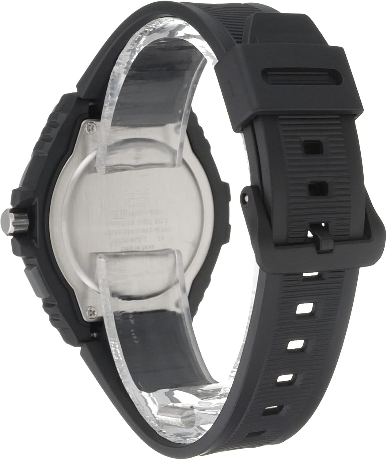 Casio Illuminator Males's Quartz Sport Watch with Black Resin Strap Heavy Responsibility Met... - Image 3