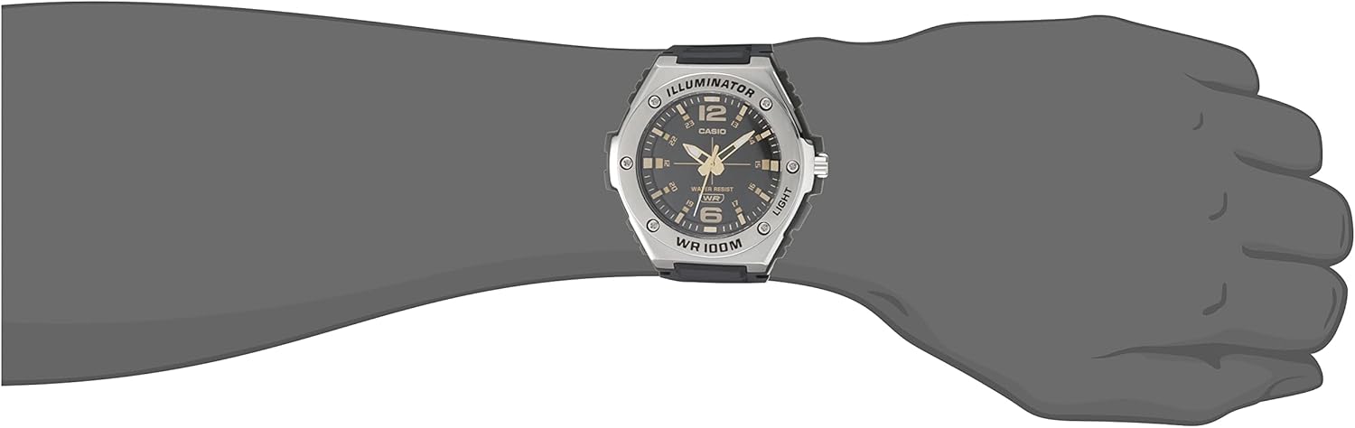 Casio Illuminator Males's Quartz Sport Watch with Black Resin Strap Heavy Responsibility Met... - Image 4