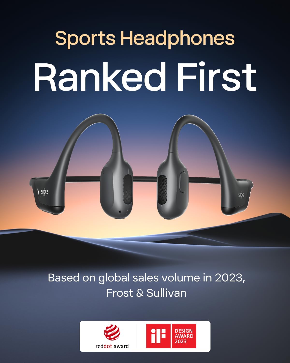SHOKZ OpenRun Professional-Bone Conduction Headphones, Open-Ear Bluetooth Wi-fi Sport ... - Image 2