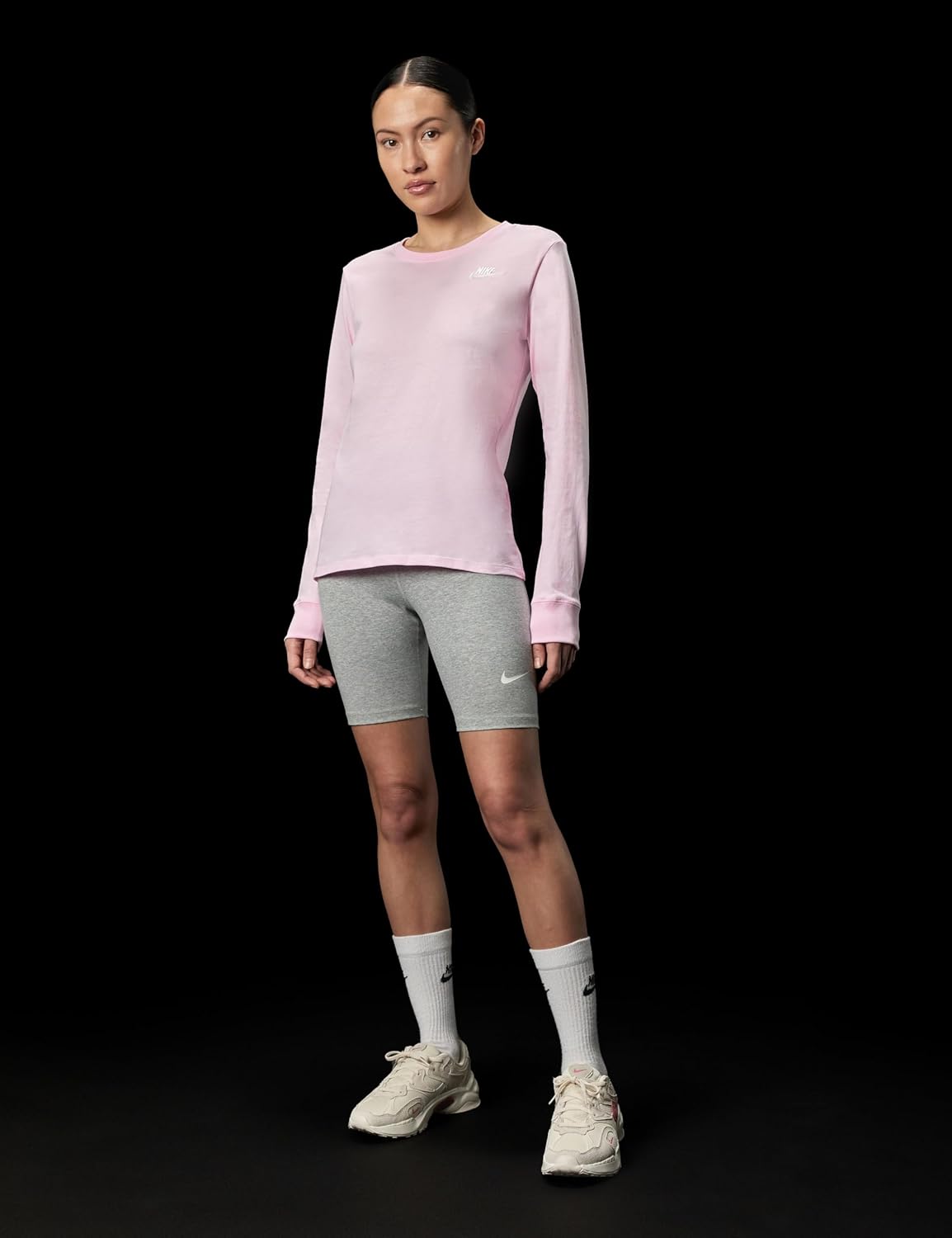 Nike Girls's Sportswear Membership Lengthy-Sleeve T-Shirt - Image 6