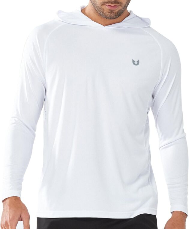 NORTHYARD Males's UPF 50+ Hoodie Shirts Lengthy Sleeve Solar Safety Fishing Swim Be...