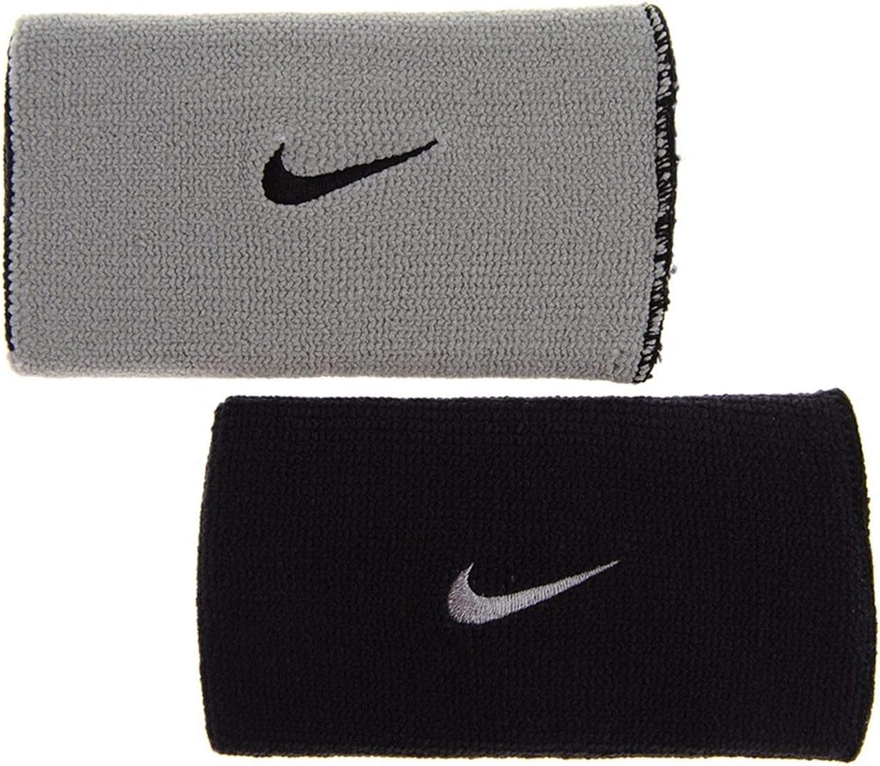 Nike Dri-fit Doublewide Wristbands Residence & Away 2pk Pink | White - Image 3