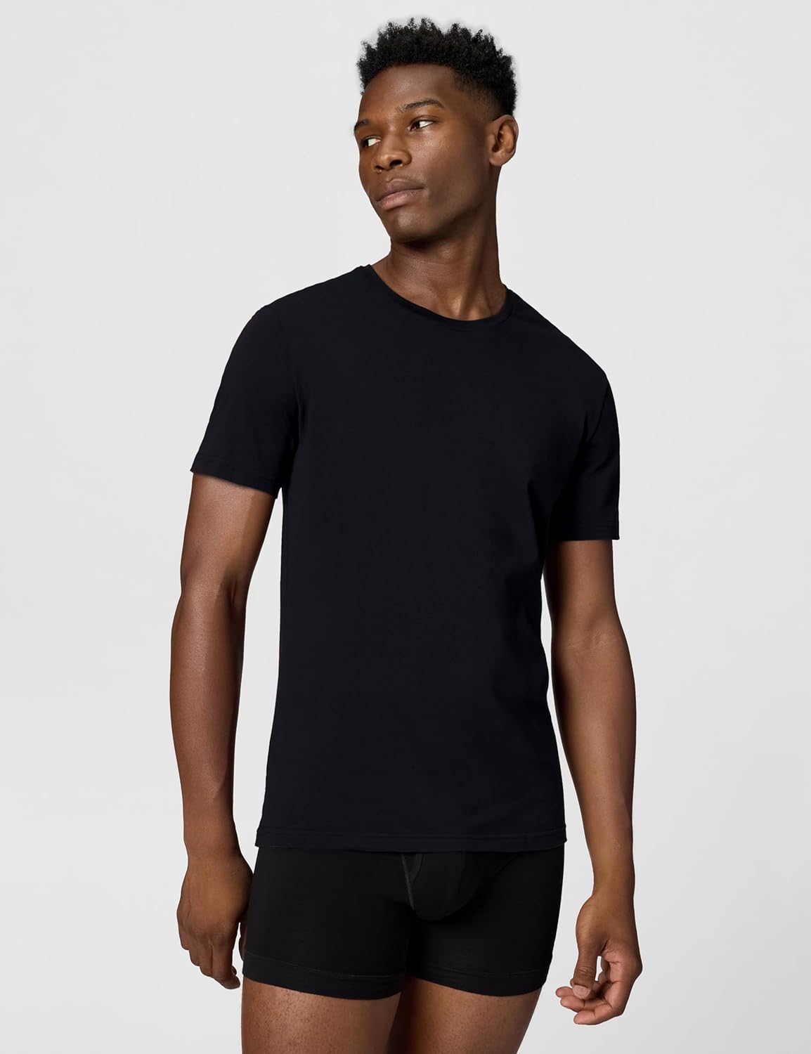Nike Males's Cotton Stretch Crewneck Undershirts 2-Pack - Image 2