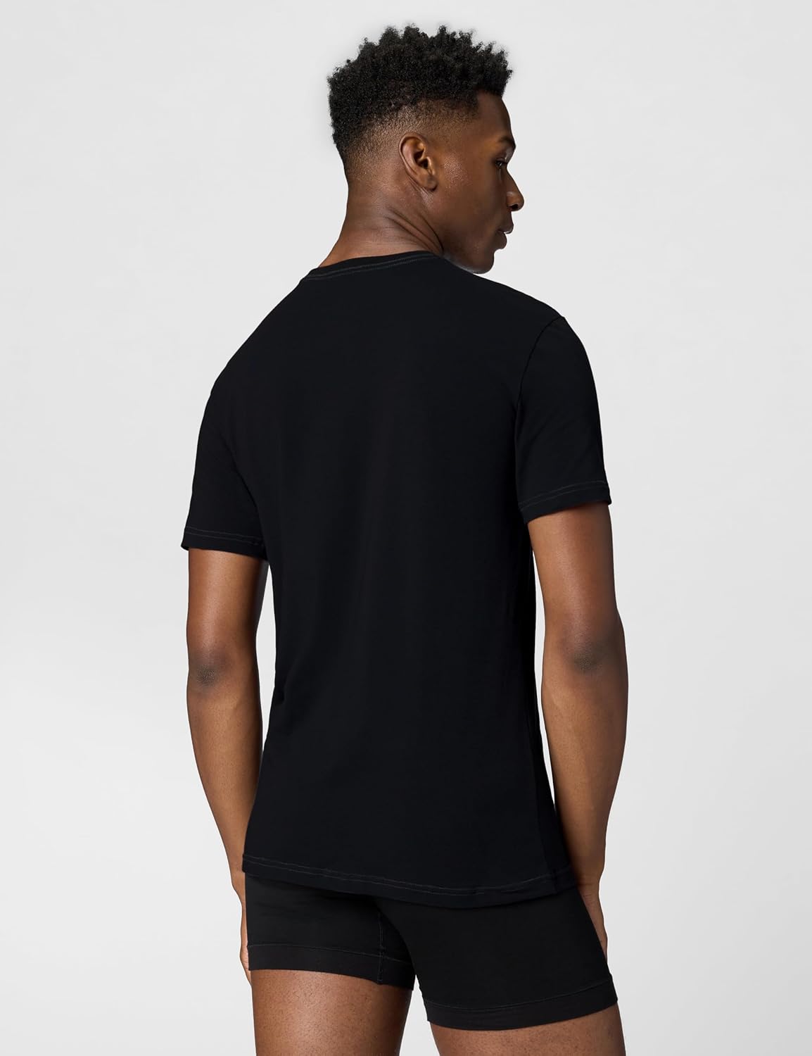 Nike Males's Cotton Stretch Crewneck Undershirts 2-Pack - Image 3