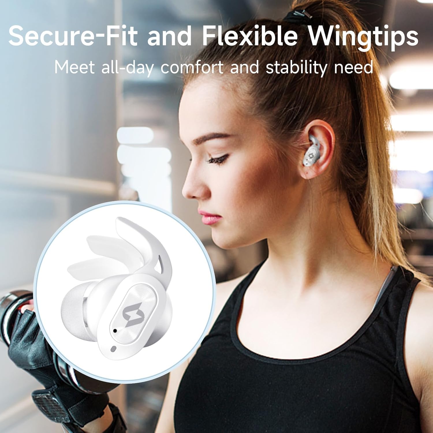 Wi-fi Headphones Bluetooth Earbuds with Wi-fi Charging Case 32H Playback L... - Image 4