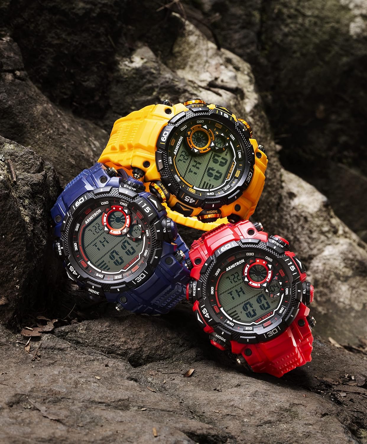 Armitron Sport Males's Digital Chronograph Resin Strap Watch, 40/8397 - Image 3