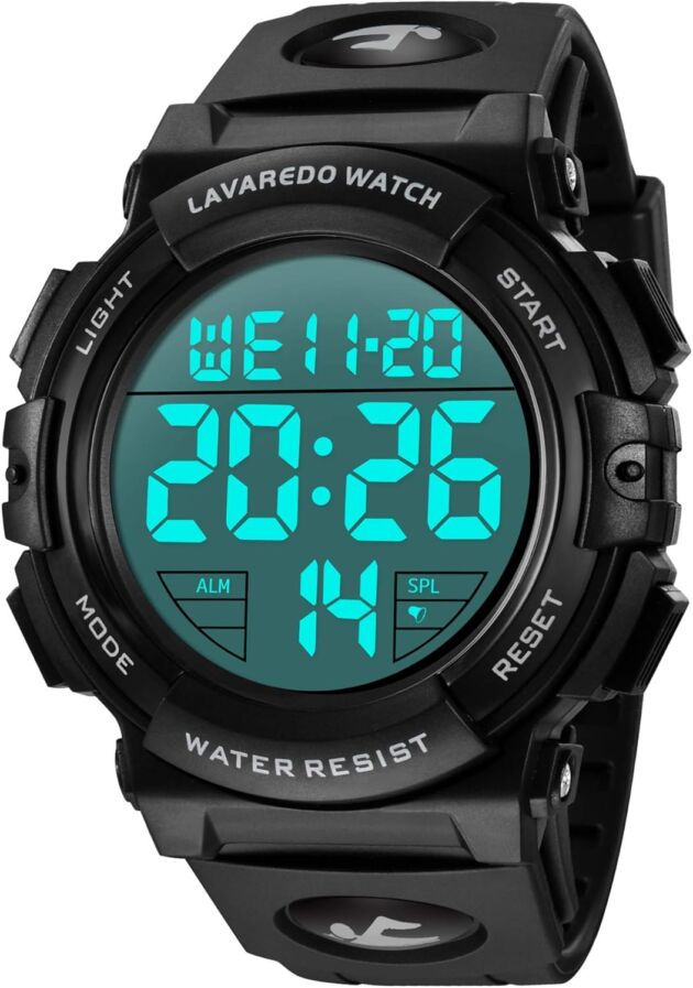 Mens Digital Watch Sports activities Army Watches Waterproof Outside Chronograph Wrist ...