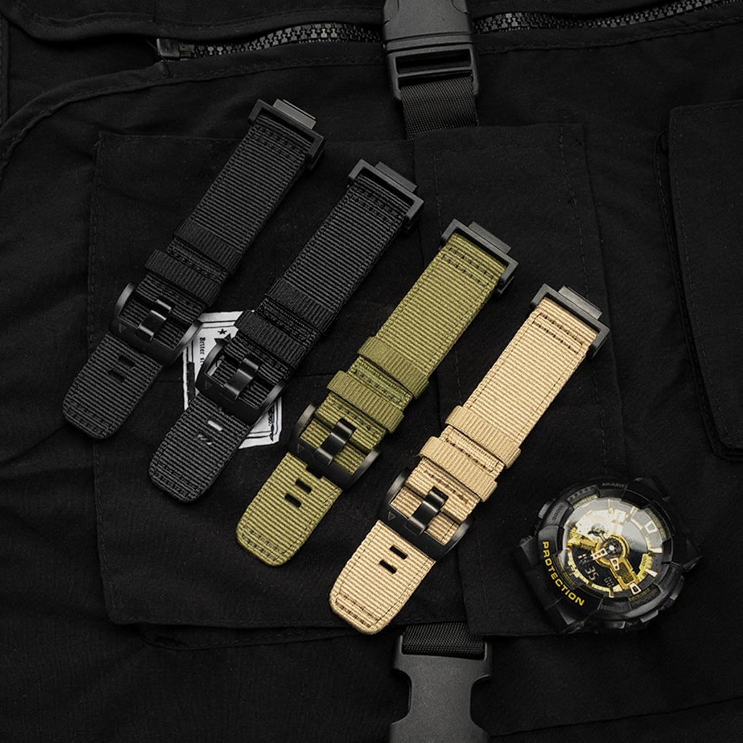 Abanen Rugged Nylon Watch Band for Casio gshock DW-5600/8900, Adjustable Sports activities ... - Image 7