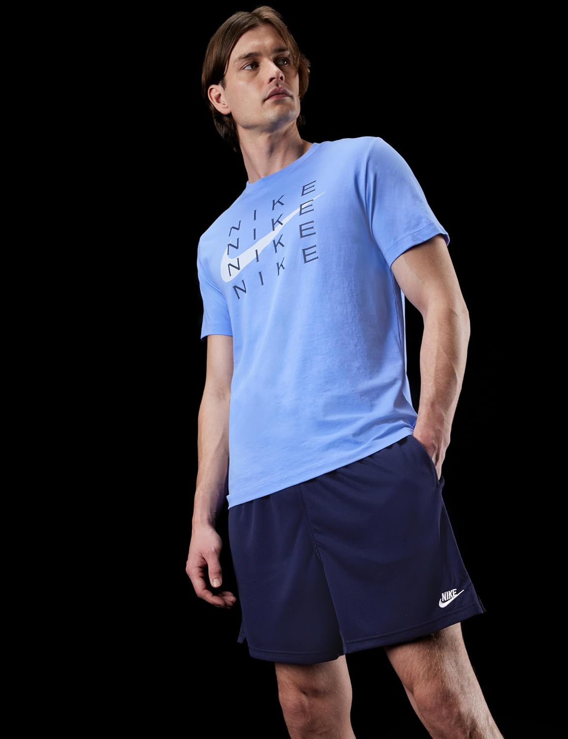 Nike Males's NSW Swoosh Nike Stack Tee - Image 2