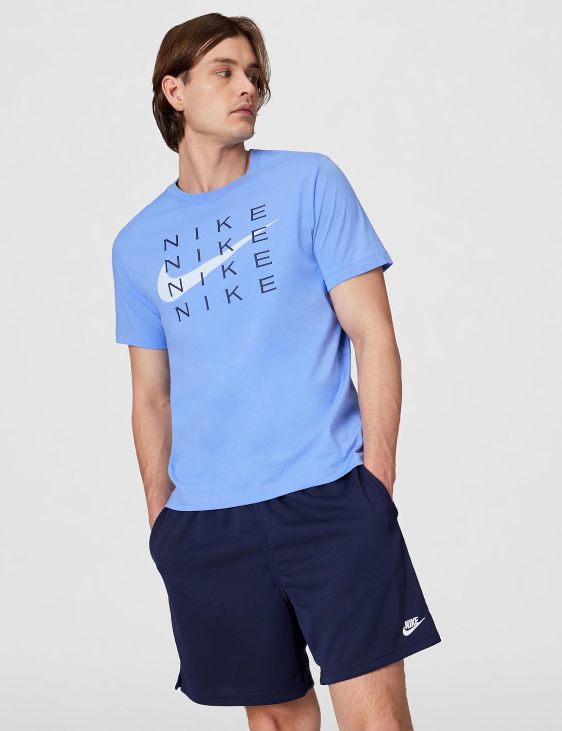 Nike Males's NSW Swoosh Nike Stack Tee - Image 4