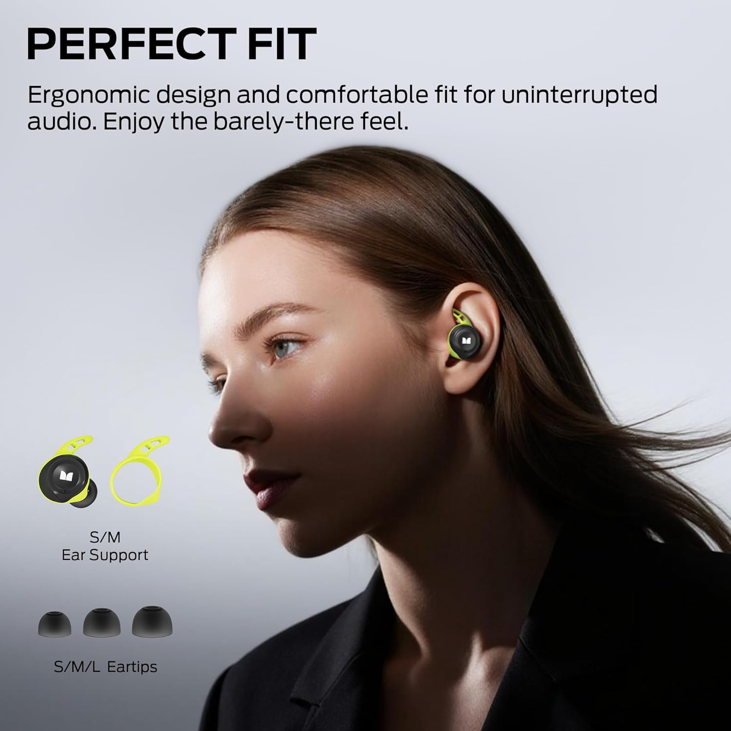 Monster Champion True Wi-fi Earbuds, CVC 8.0 Noise Cancellation, 100Hrs Charg... - Image 4