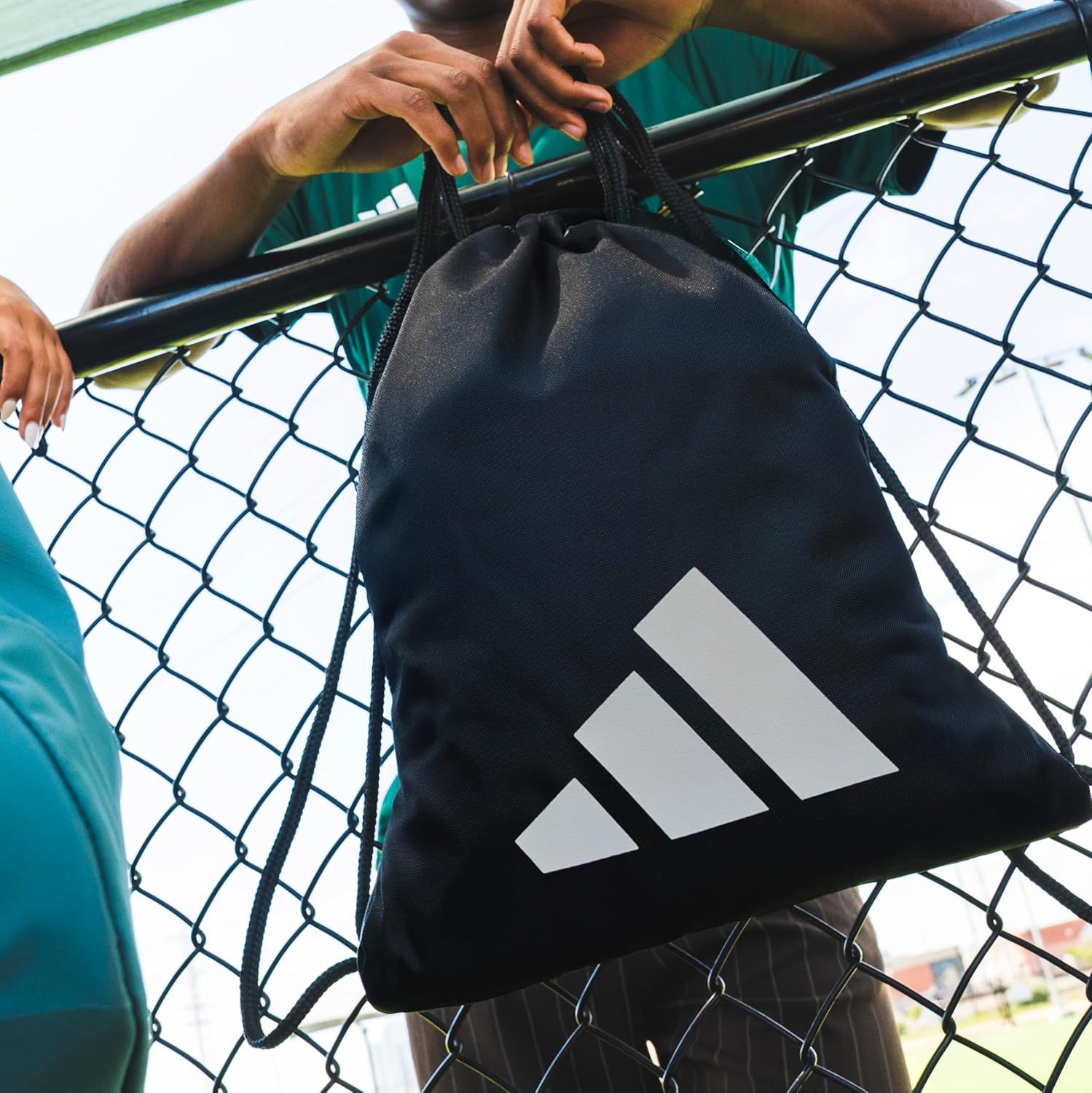 adidas Prepared Sackpack – Drawstring Backpack Light-weight Small Health club Bag - Image 6