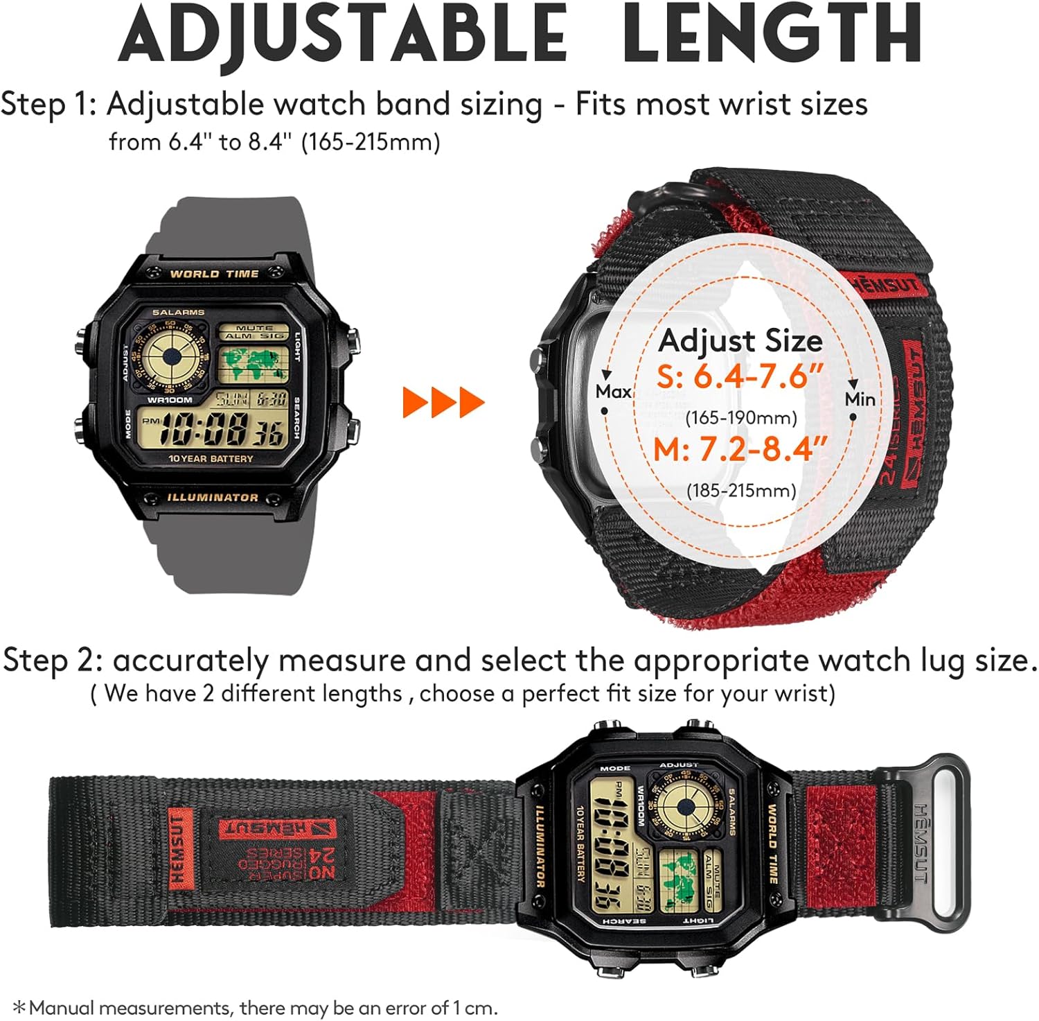 18mm Sturdy Nylon Watch Band Appropriate with CASIO DW-H5600, AE-1000W, AE-1100W... - Image 4