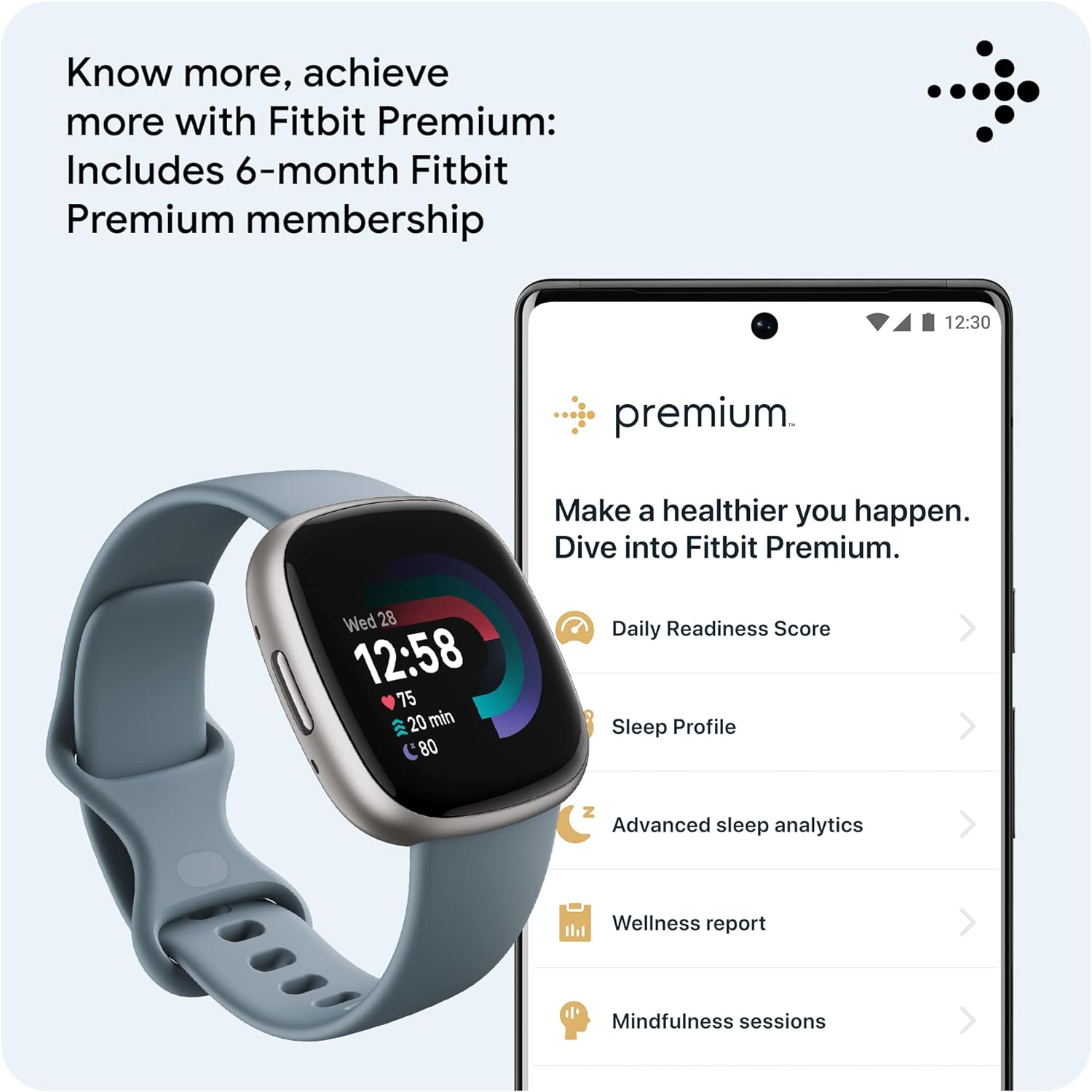 Fitbit Versa 4 Health Smartwatch with Each day Readiness, GPS, 24/7 Coronary heart Charge, 40... - Image 5