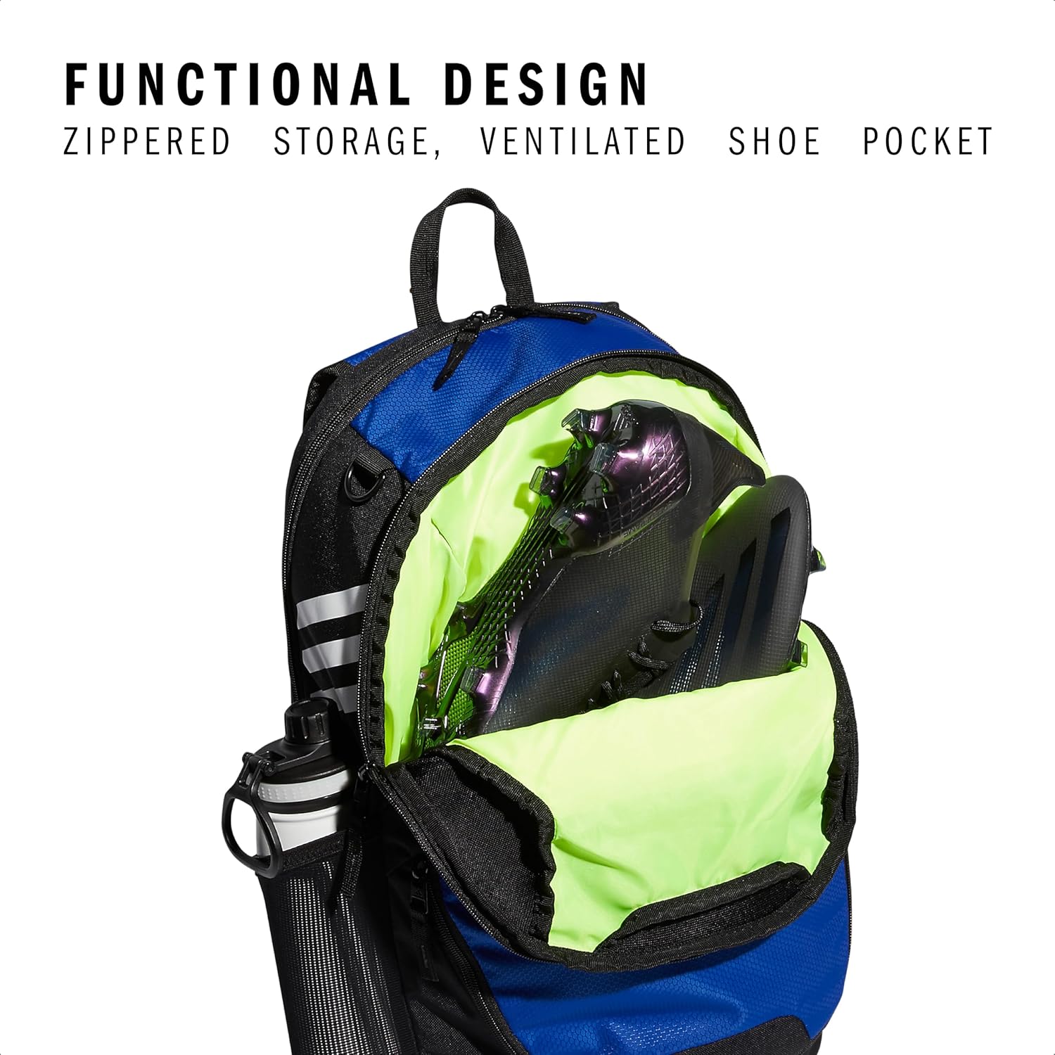 adidas Stadium 3 Soccer Backpack with Ball Pocket, 36L - Image 3