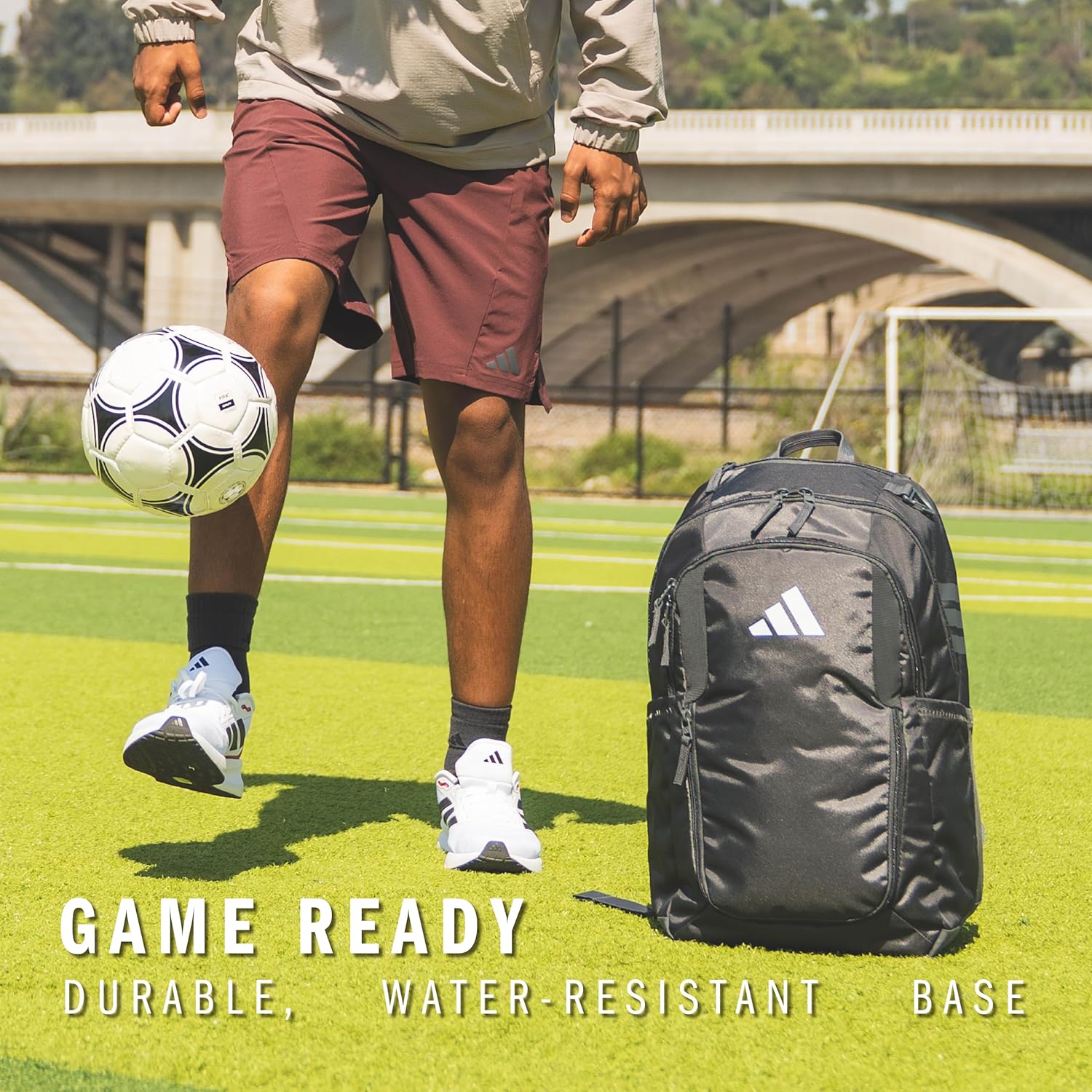adidas Stadium 3 Soccer Backpack with Ball Pocket, 36L - Image 6