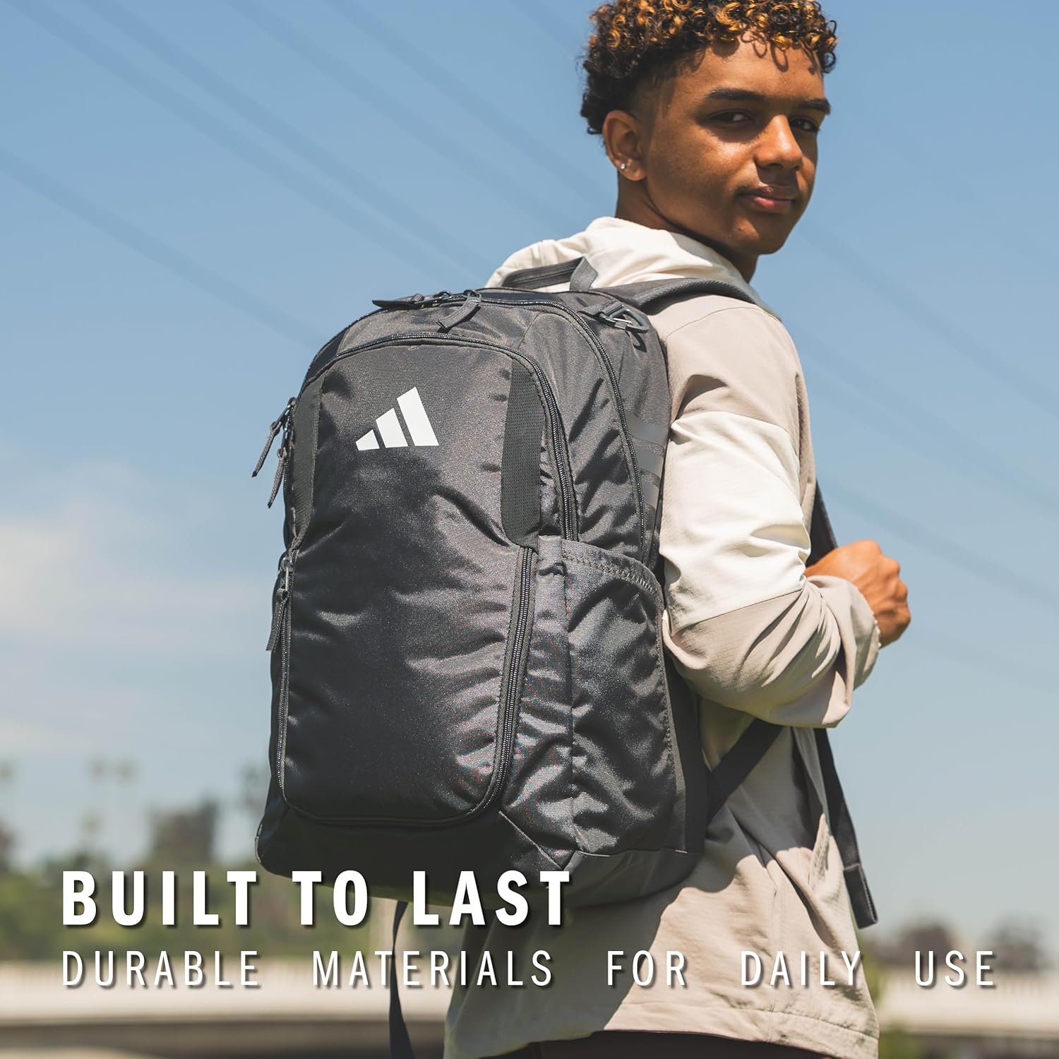 adidas Stadium 3 Soccer Backpack with Ball Pocket, 36L - Image 7