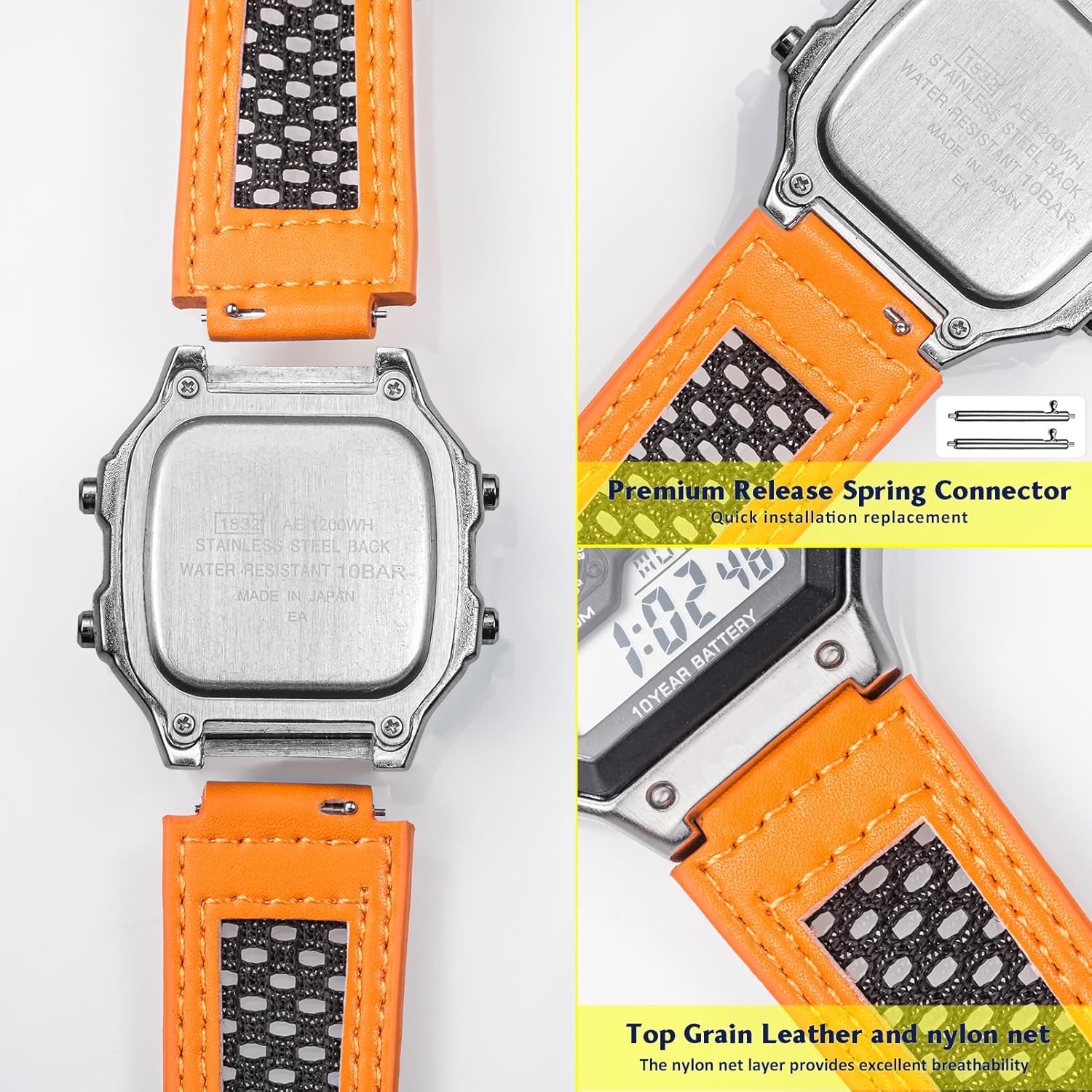 18mm Watch Band Strap for Casio AE-1000W AE-1200 AE-1300 AEQ-110W AQ-S800W MRW-2... - Image 5