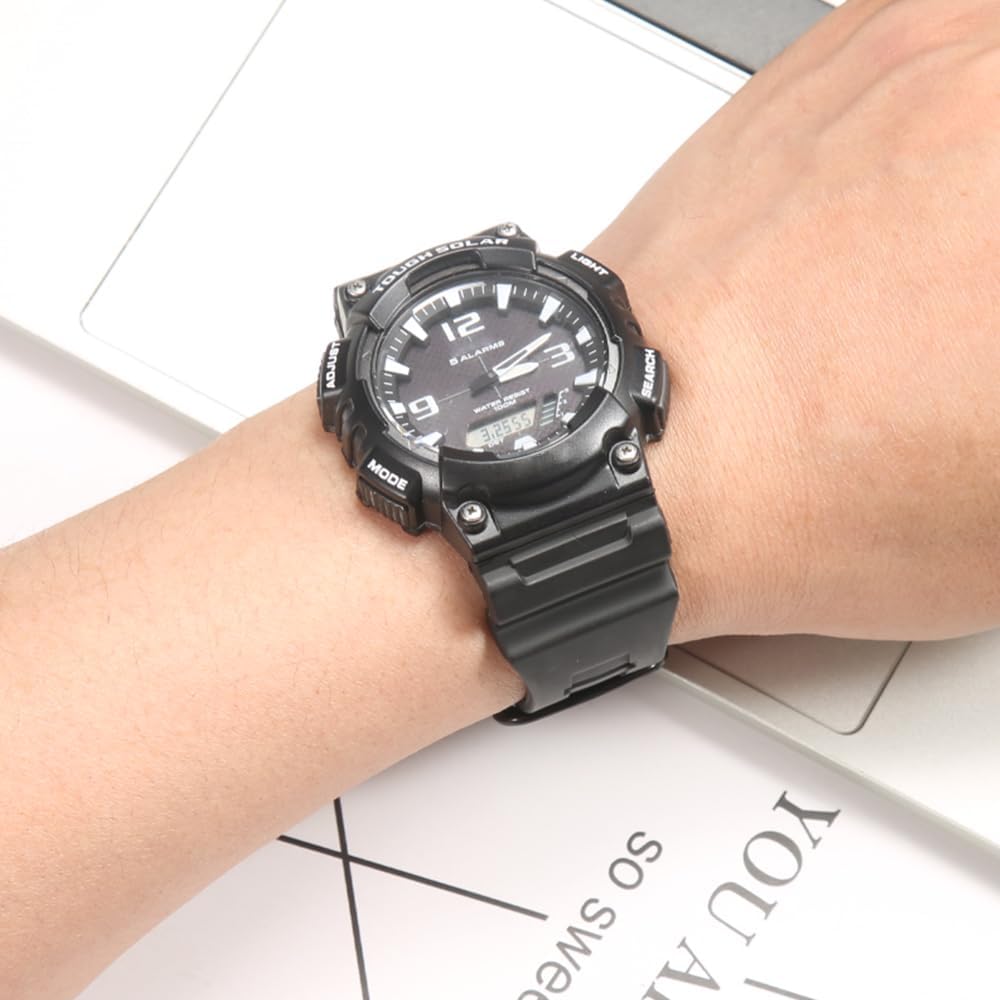 Resin strap Appropriate with Casio AEQ110BW AQ-S810 W735H AQ-S800W watch band met... - Image 6