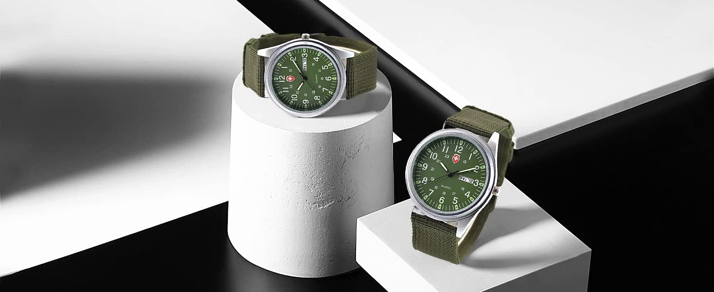 Gosasa Unisex Navy Watches Sport Textile Nylon Strap Fashionable Males Watch Lumin... - Image 8
