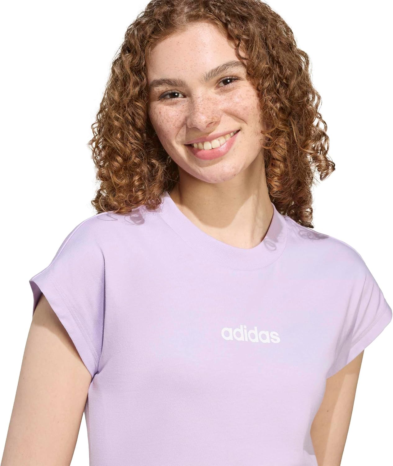 adidas Girls's Linear Single Jersey Sportswear T-Shirt - Image 3