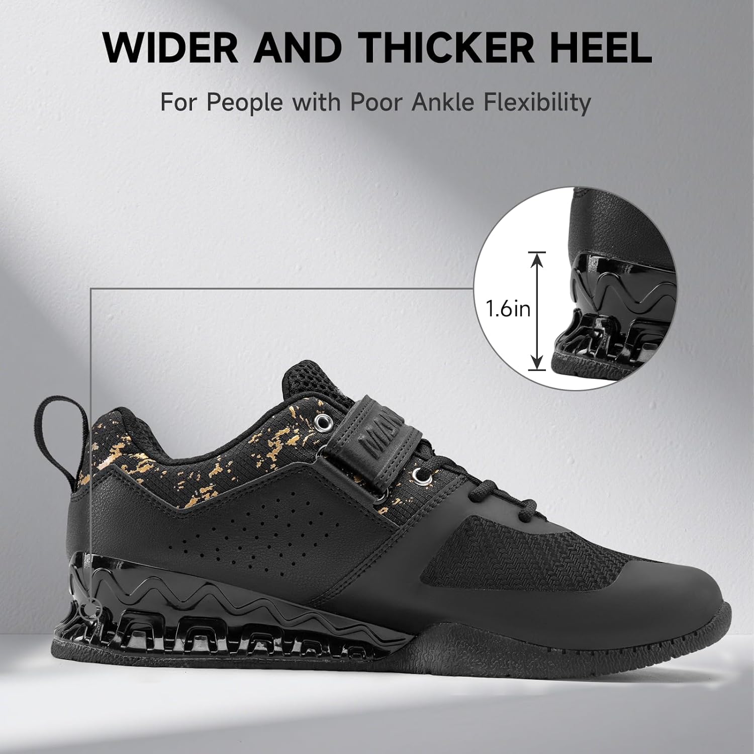MANUEKLEAR Deadlift Footwear, Robust Anti-Slip Lifting Footwear for Males, Skilled ... - Image 4