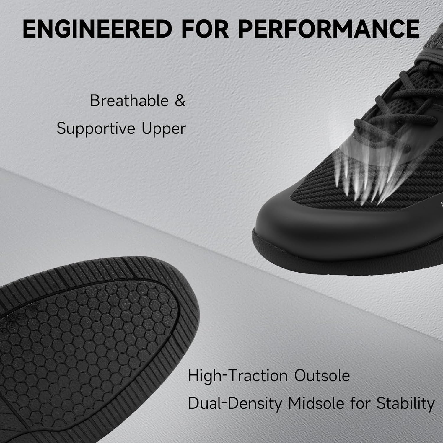 MANUEKLEAR Deadlift Footwear, Robust Anti-Slip Lifting Footwear for Males, Skilled ... - Image 5