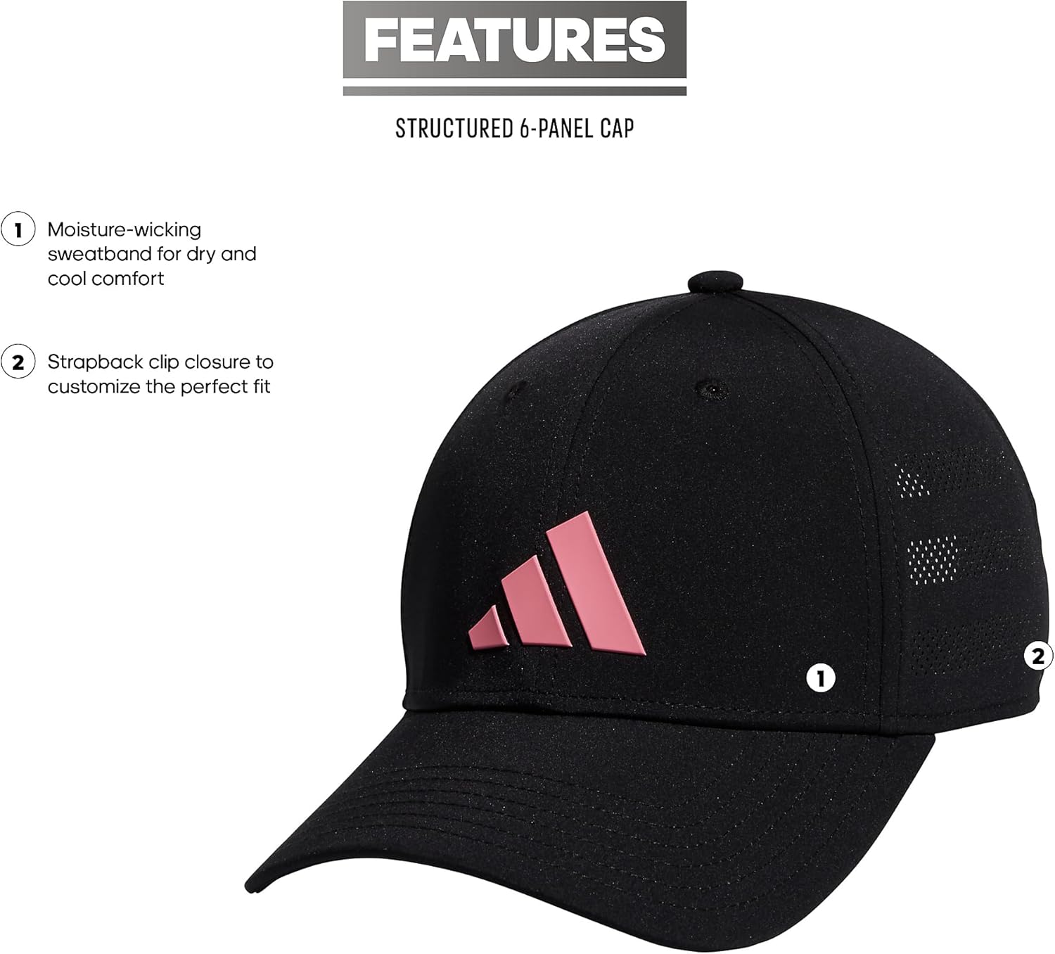 Soccer Fan Structured Adjustable Match Strapback Hat - Image 2