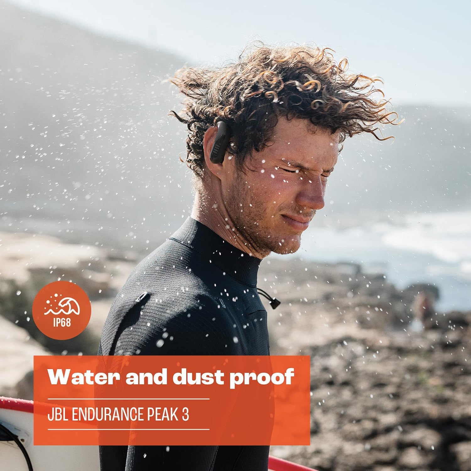 JBL Endurance Peak 3 Mud and Waterproof True Wi-fi Lively Earbuds - Black (R... - Image 6