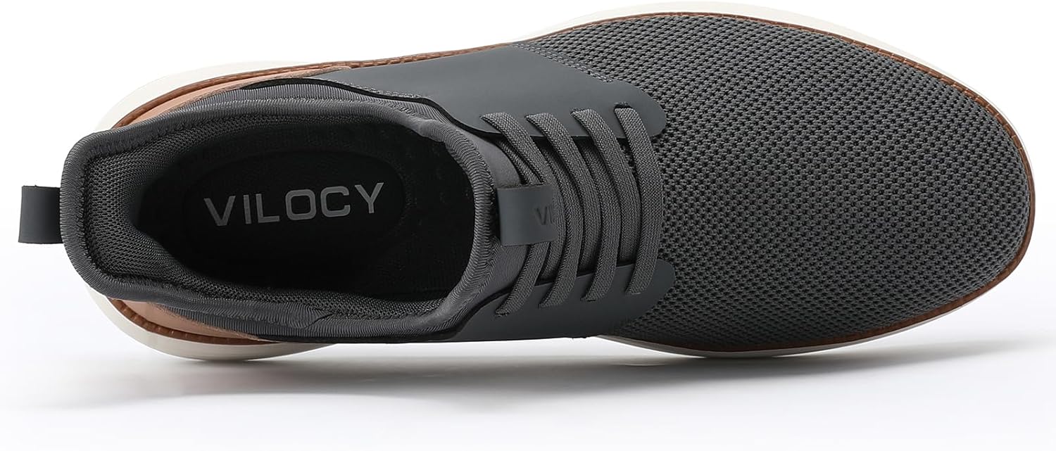 VILOCY Mens Slip On Informal Costume Footwear Fingers Free Style Sneakers Mesh Tennis W... - Image 6