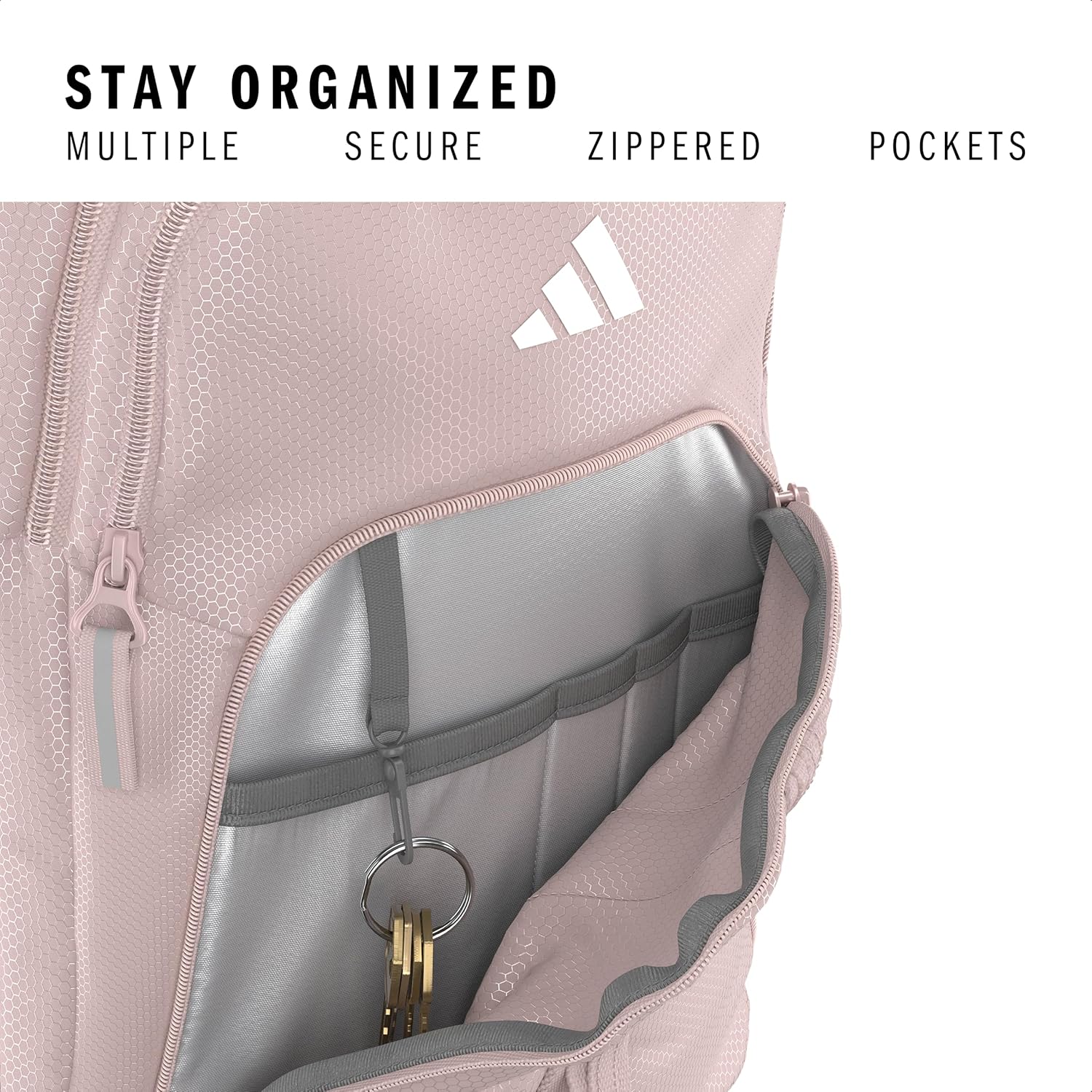 adidas Primetime Giant Backpack – Daypack for Journey Sports activities Fitness center Work Faculty, 41L - Image 3