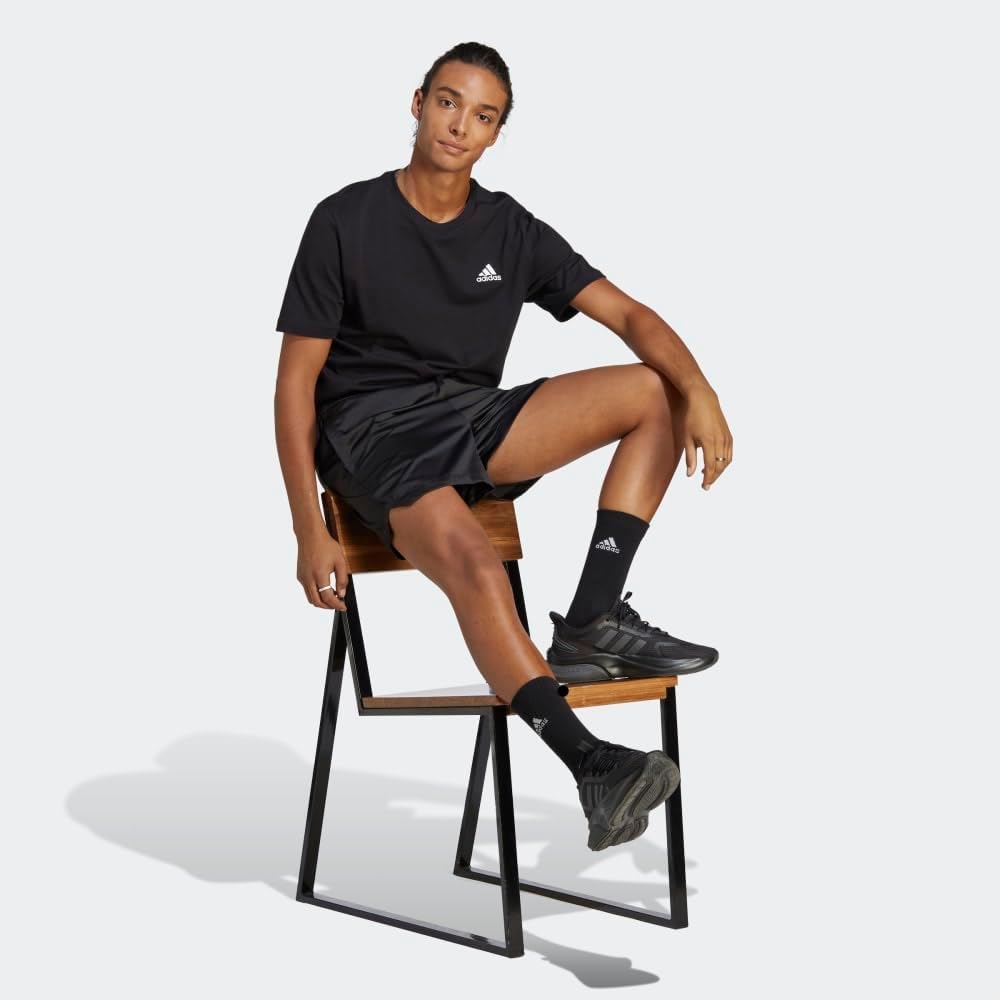 Adidas Mens Necessities Single Jersey Embroidered Small Emblem T-Shirt - Image 4