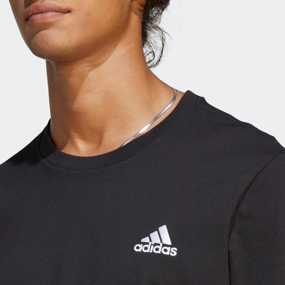 Adidas Mens Necessities Single Jersey Embroidered Small Emblem T-Shirt - Image 6