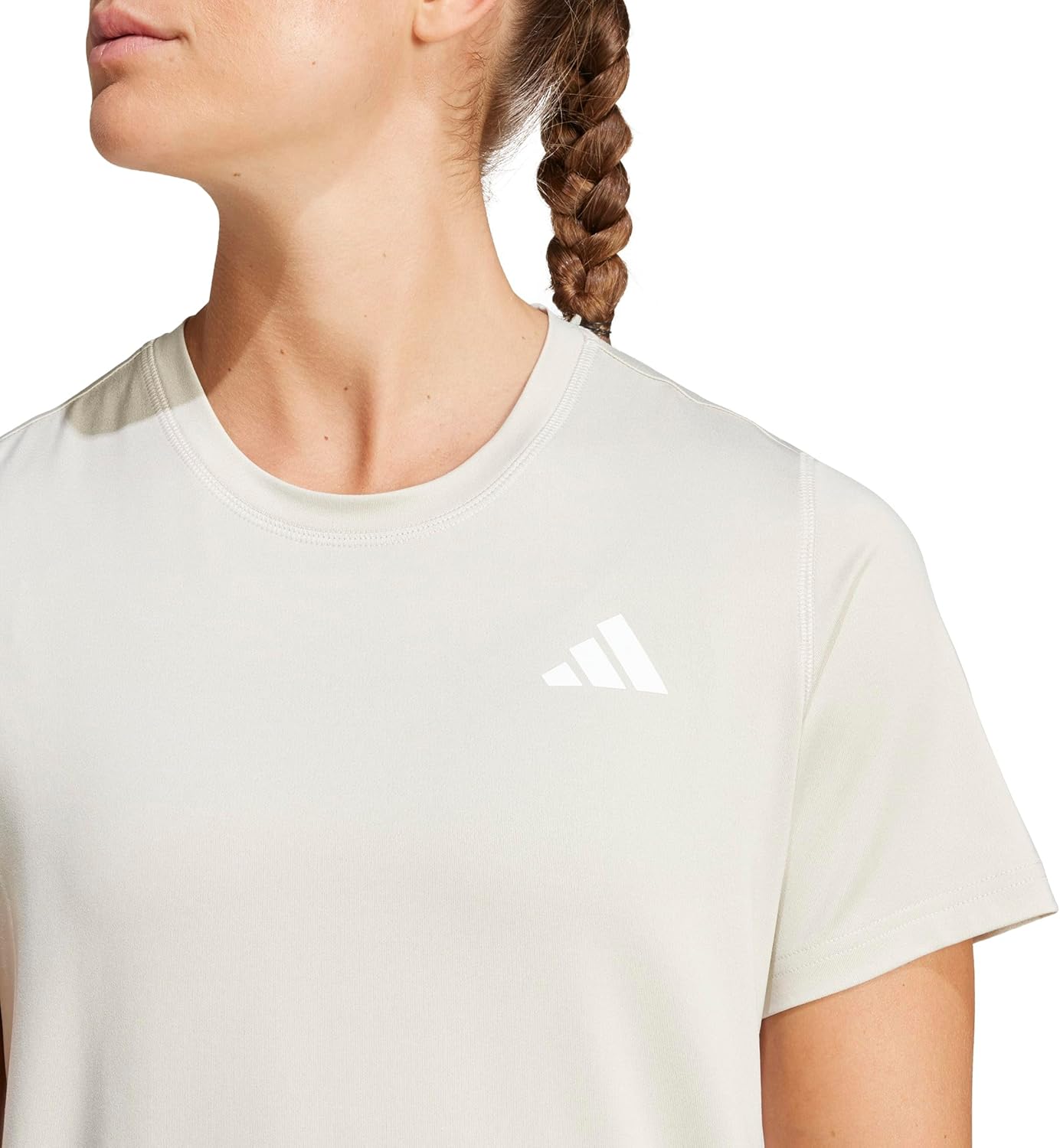 adidas Ladies's Practice Necessities 3-Stripes Exercise T-Shirt - Image 3