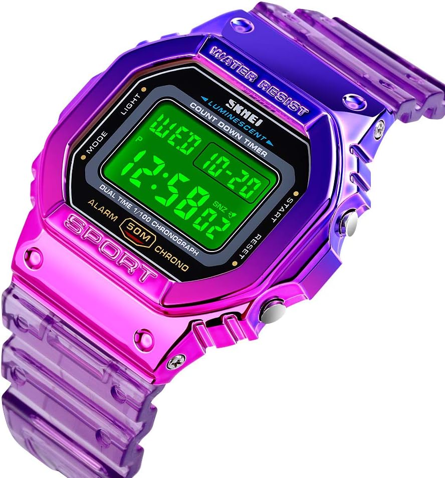 Gosasa Outside Sport Unisex Watches LED Mild Digital Watches Clear Multif... - Image 2