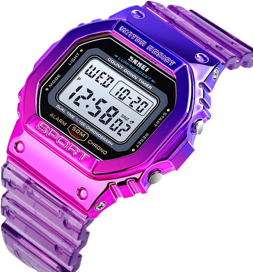 Gosasa Outside Sport Unisex Watches LED Mild Digital Watches Clear Multif... - Image 3