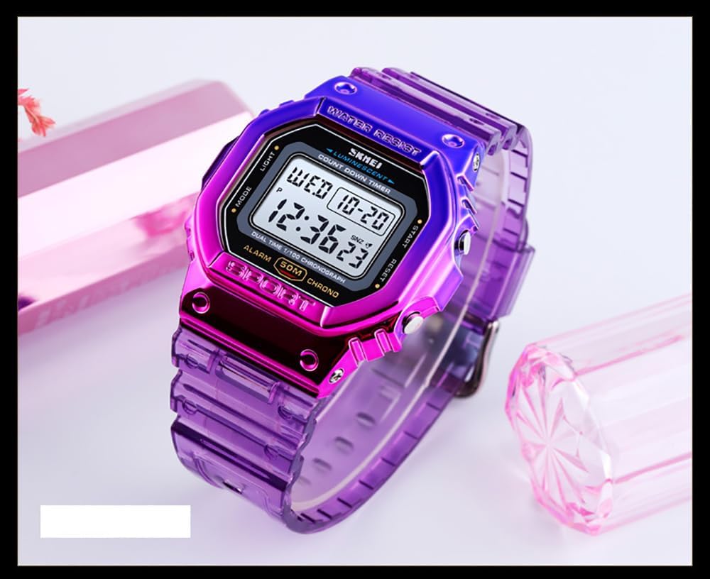 Gosasa Outside Sport Unisex Watches LED Mild Digital Watches Clear Multif... - Image 4