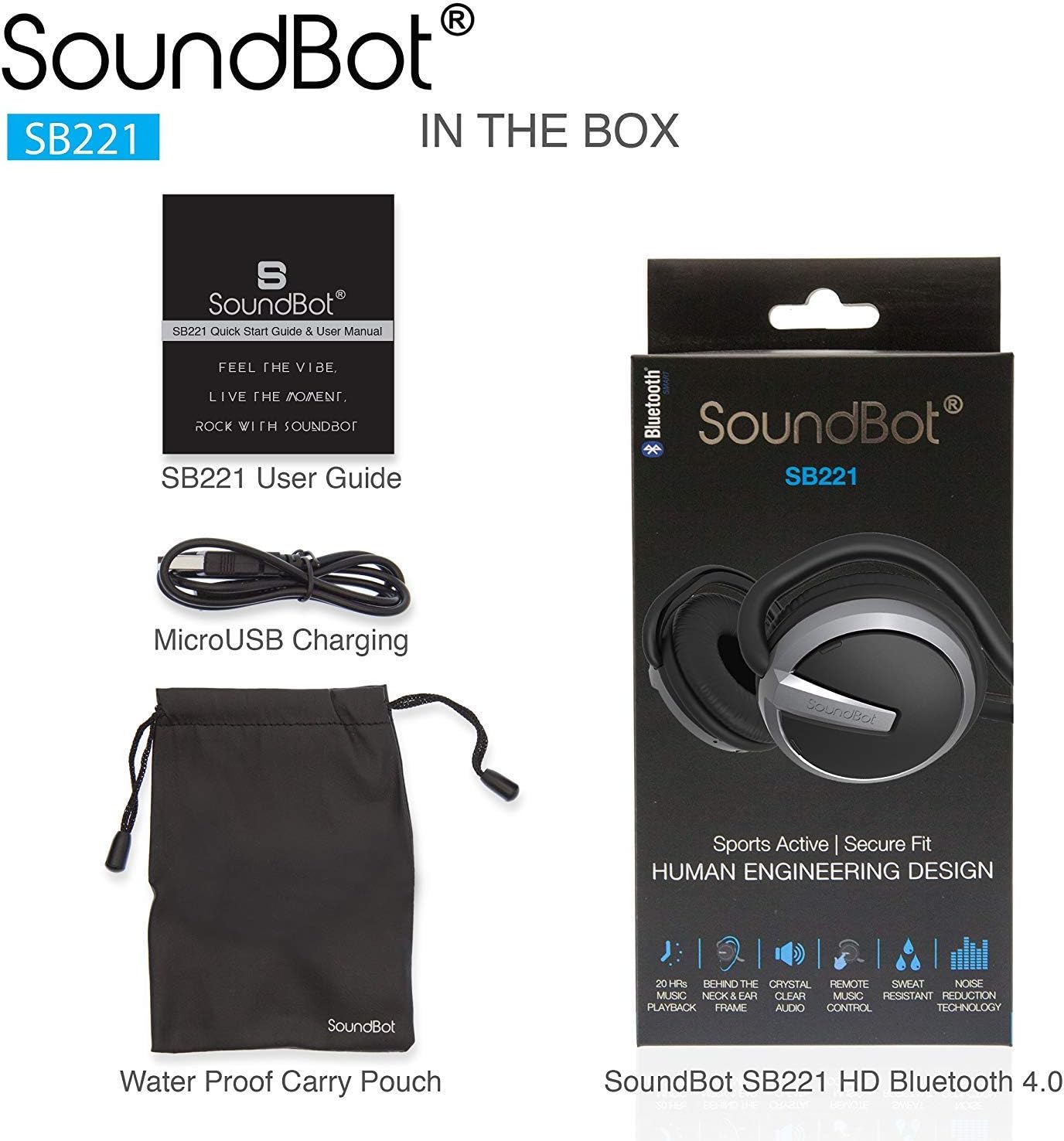 Soundbot SB221 HD Wi-fi Bluetooth 4.0 Sports activities-Lively Headphones for 20Hrs Musi... - Image 6