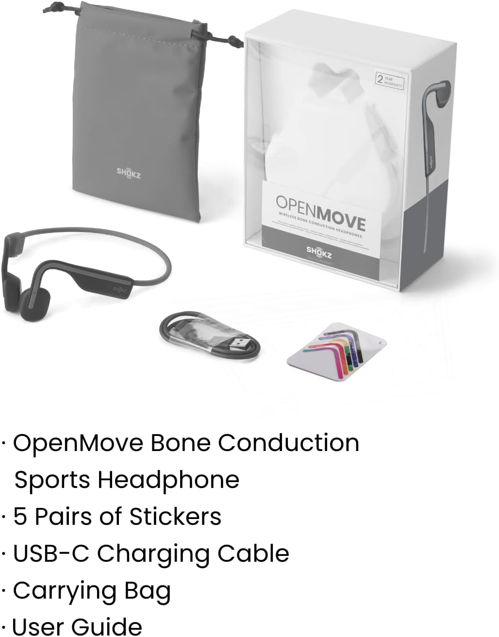 SHOKZ OpenMove - Open-Ear Bluetooth Sport Headphones, Bone Conduction Wi-fi E... - Image 9