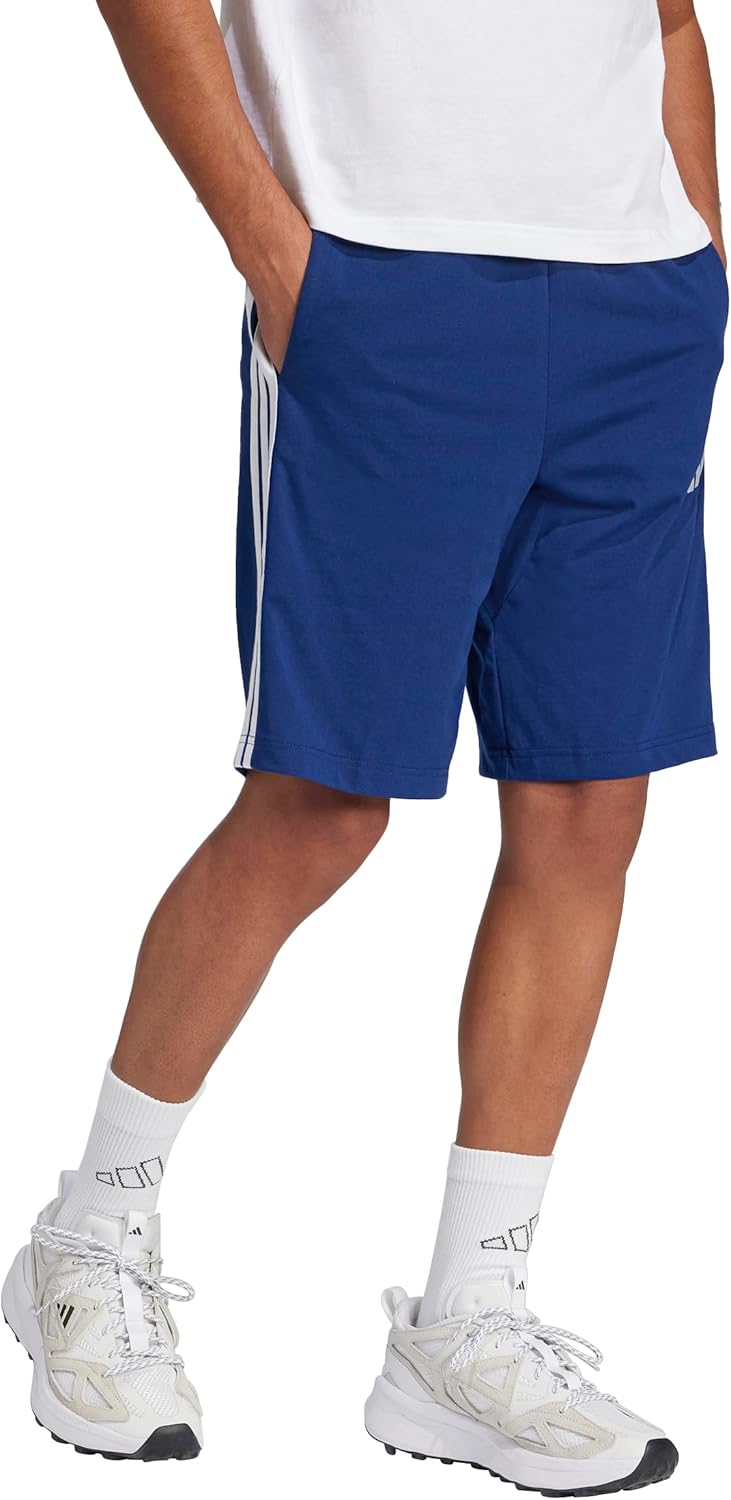 adidas mens Necessities 3-stripes Single Jersey 10-inch Shorts - Image 2