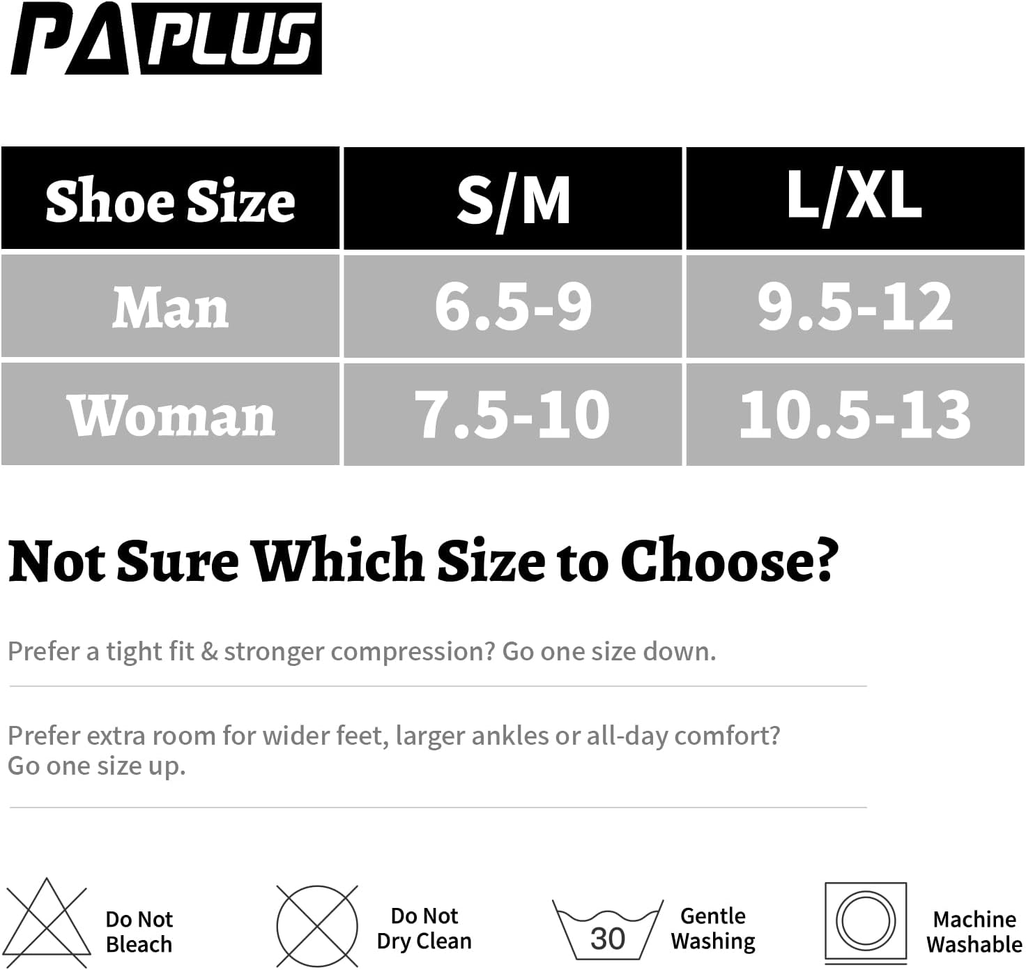 PAPLUS Compression Athletic Crew Socks (6 Pairs) for Males & Girls - Image 3