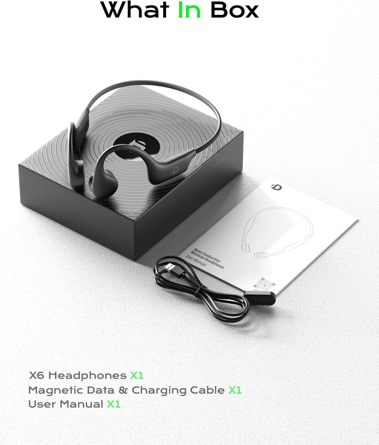 Open Ear Sport Headphones, Wi-fi Bone Conduction Earphones, Constructed-in 32GB MP3... - Image 8