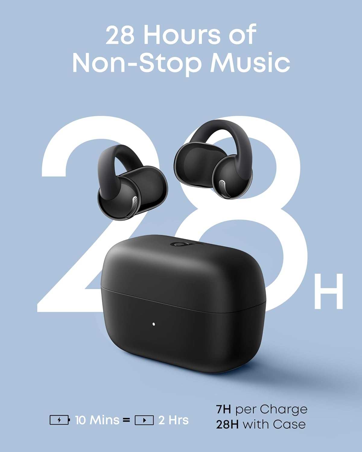 Soundcore C50i by Anker Open Ear Earbuds, Clip-On Headphones Over Ear for Runnin... - Image 5