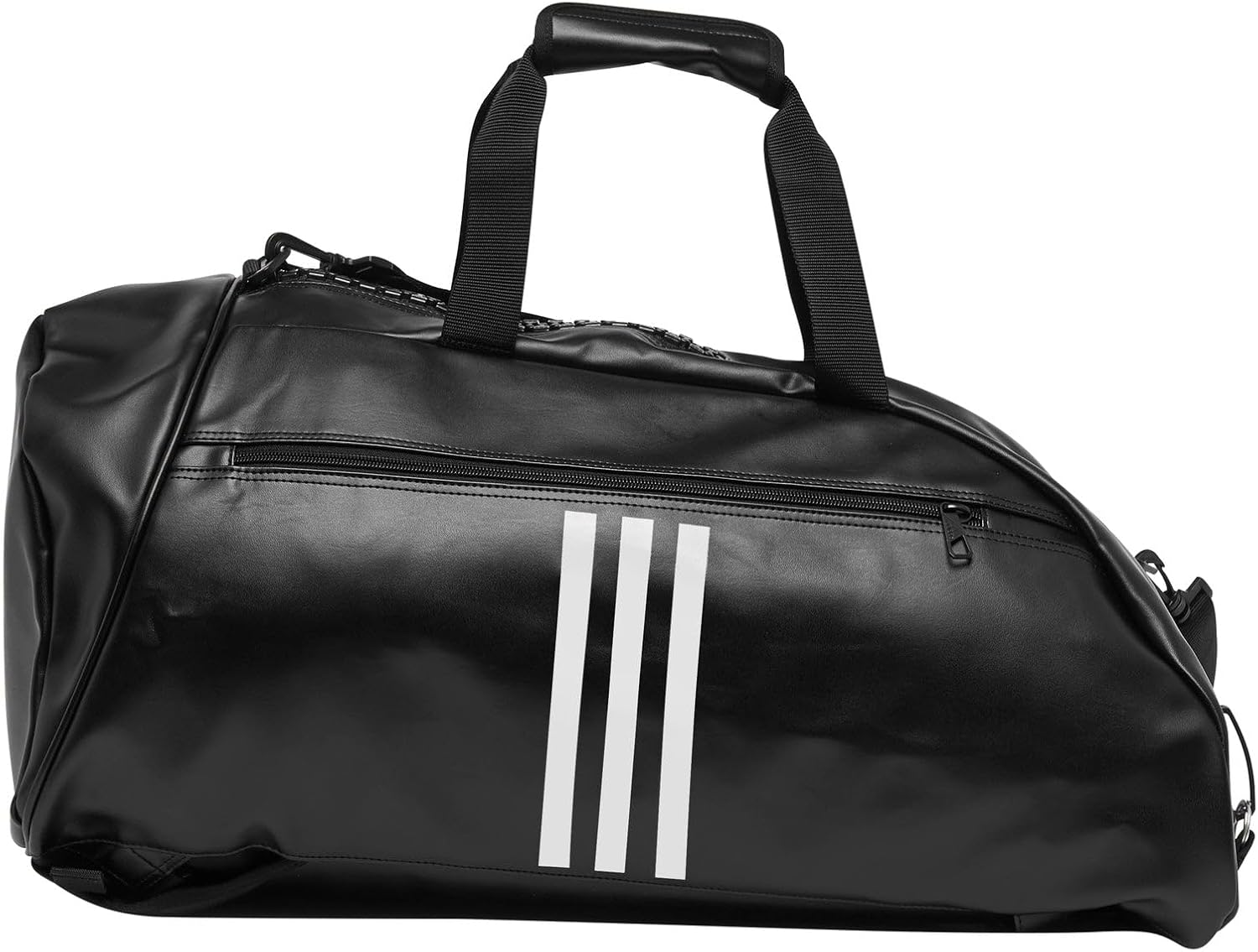 adidas Fight Sports activities 2-in-1 Coaching Sports activities Gear Duffel Bag - Black White -... - Image 3