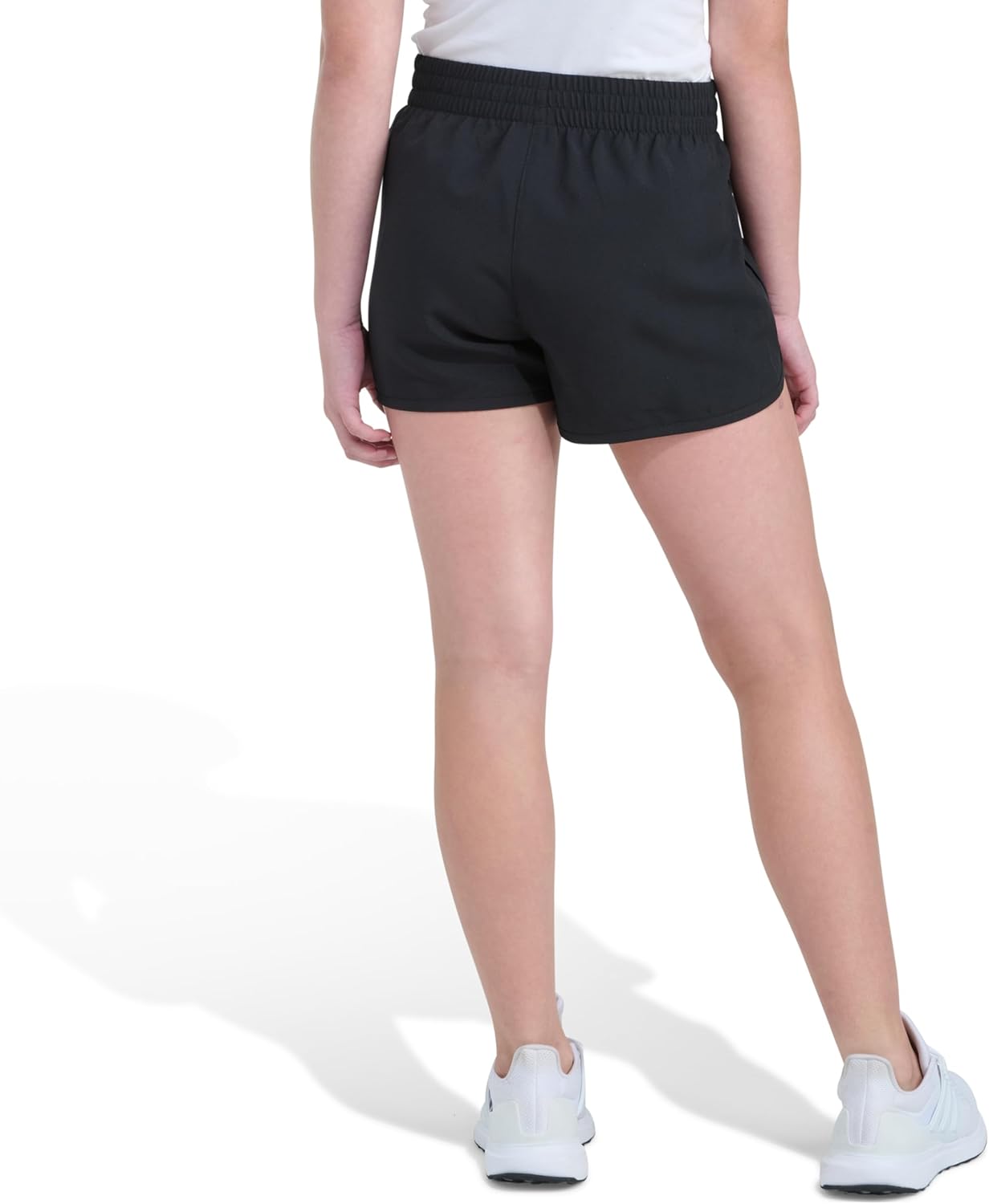 Adidas Women Elastic Waistband Retro Woven Shorts - Image 2