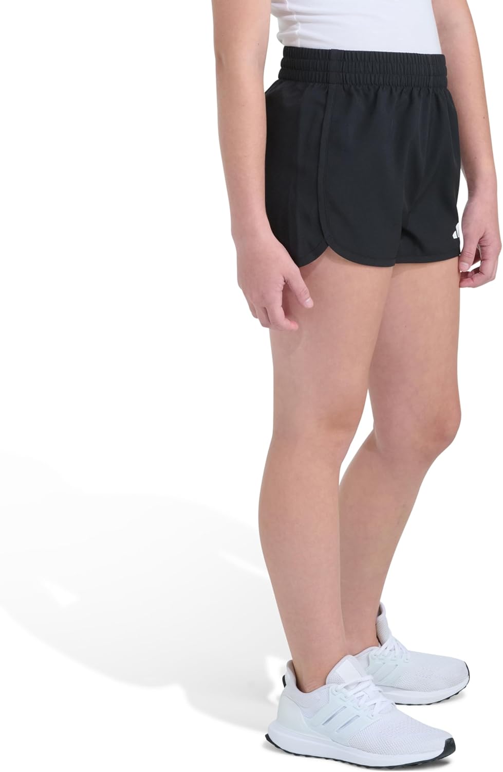 Adidas Women Elastic Waistband Retro Woven Shorts - Image 3