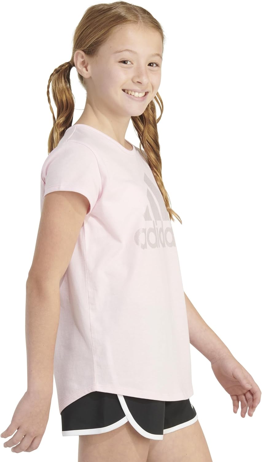 adidas Ladies' Quick Sleeve Scoop Neck Tee T-Shirt - Image 5