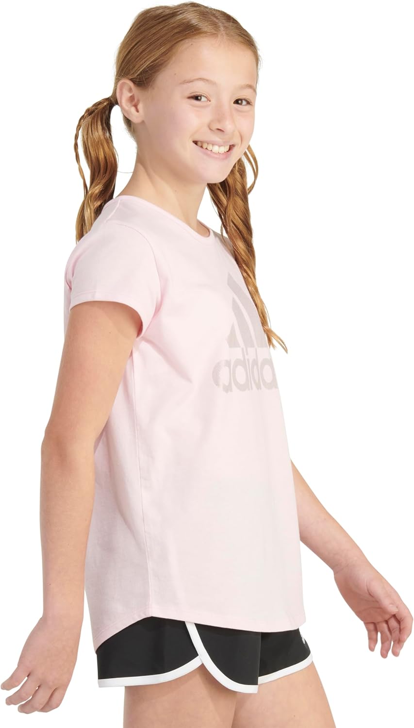 adidas Ladies' Quick Sleeve Scoop Neck Tee T-Shirt - Image 6